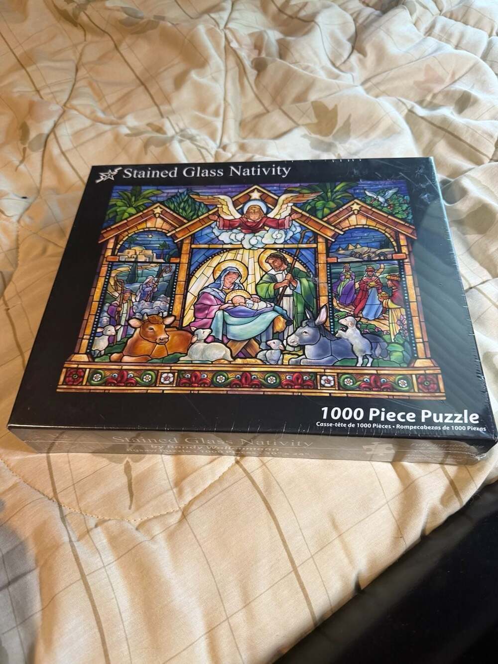 Vermont Christmas Company Stained Glass Nativity 1000-Piece Jigsaw Puzzle